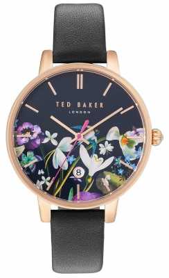 Ted Baker Womans Kate Floral Dial Black TE10031552 Ted Baker Womans Kate Floral Dial Black TE10031552