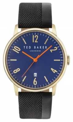 Ted Baker Mens Daniel Two Tone Leather Strap Blue Dial TE10031571 Ted Baker Mens Daniel Two Tone Leather Strap Blue Dial TE10031571