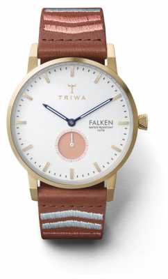 Triwa Unisex Coral Falken Embroidered Brown Classic FAST113-CL070213 Triwa Unisex Coral Falken Embroidered Brown Classic FAST113-CL070213