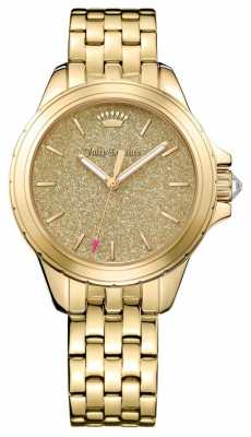 Juicy Couture Womans Malibu Round Gold Tone Bracelet 1901593 Juicy Couture Womans Malibu Round Gold Tone Bracelet 1901593