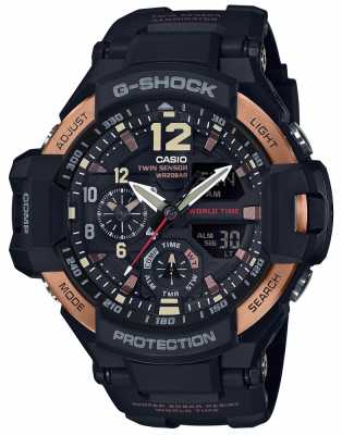 Casio Mens G-Shock Aviator Gravity Master Watch GA-1100RG-1AER Casio Mens G-Shock Aviator Gravity Master Watch GA-1100RG-1AER