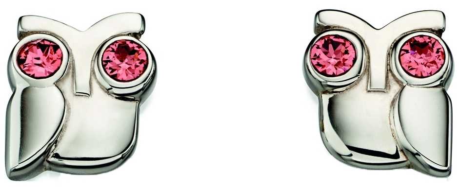Orla Kiely Womans Sterling Silver Owl Stud Earrings E5223 Orla Kiely Womans Sterling Silver Owl Stud Earrings E5223