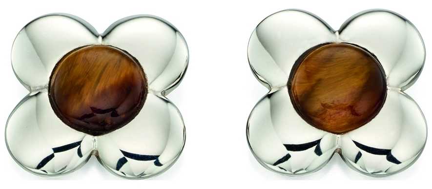 Orla Kiely Womans Sterling Silver Flower Stud Earrings E5225 Orla Kiely Womans Sterling Silver Flower Stud Earrings E5225