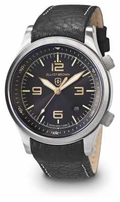 Elliot Brown Mens Canford Black And Gold Stainless Steel 202-021-L17 Elliot Brown Mens Canford Black And Gold Stainless Steel 202-021-L17