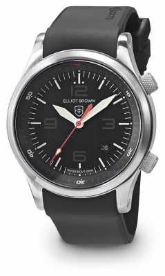 Elliot Brown Mens Canford Black Dial Black Rubber Strap 202-020-R01 Elliot Brown Mens Canford Black Dial Black Rubber Strap 202-020-R01