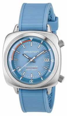 Briston Unisex Clubmaster Diver Brushed Steel Auto Blue 17642.S.D.18.RLB Briston Unisex Clubmaster Diver Brushed Steel Auto Blue 17642.S.D.18.RLB