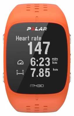 Polar M430 Orange Rubber Sports Watch 90064410 Polar M430 Orange Rubber Sports Watch 90064410