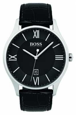 Hugo Boss Mens Governor Classic Black Leather Strap Watch 1513485 Hugo Boss Mens Governor Classic Black Leather Strap Watch 1513485