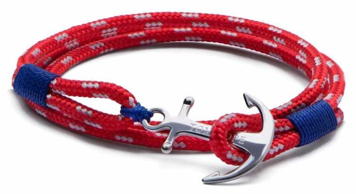 Tom Hope Sterling Silver Arctic 3 Red Small TM0011 Tom Hope Sterling Silver Arctic 3 Red Small TM0011