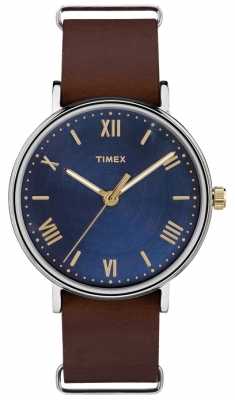 Timex Mens Southview 41mm Blue Dial Brown Strap TW2R28700 Timex Mens Southview 41mm Blue Dial Brown Strap TW2R28700