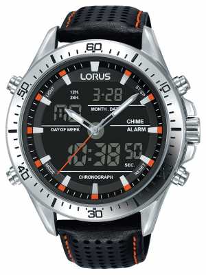 Lorus Mens Sport Analogue/Digital Chronograph Black RW637AX9 Lorus Mens Sport Analogue/Digital Chronograph Black RW637AX9