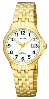 Pulsar Womans Gold Plated Stainless Steel Bracelet White Dial PH7224X1 Pulsar Womans Gold Plated Stainless Steel Bracelet White Dial PH7224X1