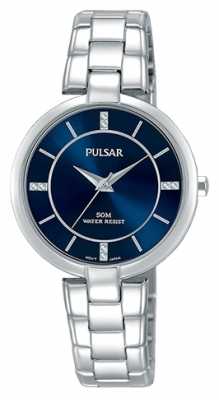 Pulsar Womans Stainless Steel Bracelet Blue Dial PH8313X1 Pulsar Womans Stainless Steel Bracelet Blue Dial PH8313X1