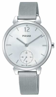 Pulsar Womans Stainless Steel Mesh Bracelet Silver Dial PN4053X1 Pulsar Womans Stainless Steel Mesh Bracelet Silver Dial PN4053X1