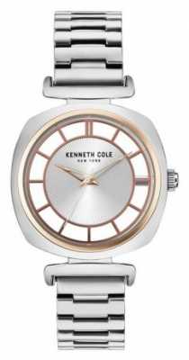 Kenneth Cole Womans Silver Transparency Dial Silver Steel Bracelet KC15108002 Kenneth Cole Womans Silver Transparency Dial Silver Steel Bracelet KC15108002