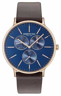 Kenneth Cole Goldtone Leather Strap KC14946005 Kenneth Cole Goldtone Leather Strap KC14946005