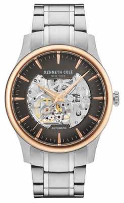 Kenneth Cole Mens Automatic Skeleton Dial Stainless Steel Bracelet KC15110001 Kenneth Cole Mens Automatic Skeleton Dial Stainless Steel Bracelet KC15110001