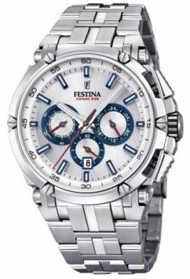 Festina Mens Chronobike 2017 Stainless Steel Silver Chrono F20327/1 Festina Mens Chronobike 2017 Stainless Steel Silver Chrono F20327/1