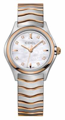 EBEL Wave Womens Two-tone rose Gold Watch 1216324 EBEL Wave Womens Two-tone rose Gold Watch 1216324