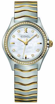 EBEL Wave Ladies Two-tone Diamond Set Watch 1216351 EBEL Wave Ladies Two-tone Diamond Set Watch 1216351