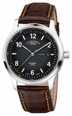 Muhle Glashutte Mens Lunova Automatic Day/Date Titanium Case Brown Leather M1-43-26-LB Muhle Glashutte Mens Lunova Automatic Day/Date Titanium Case Brown Leather M1-43-26-LB