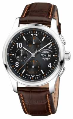 Muhle Glashutte Mens Lunova Chronograph Automatic Brown Leather M1-43-06-LB Muhle Glashutte Mens Lunova Chronograph Automatic Brown Leather M1-43-06-LB