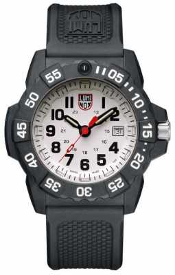 Luminox Navy Seal 3500 White Dial Grey Markers PU Black Strap XS.3507 Luminox Navy Seal 3500 White Dial Grey Markers PU Black Strap XS.3507