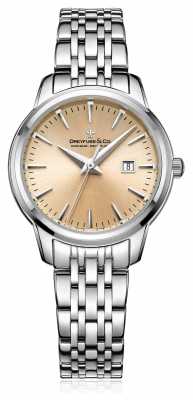 Dreyfuss Womans Champagne Dial Steel Bracelet DLB00125/25 Dreyfuss Womans Champagne Dial Steel Bracelet DLB00125/25