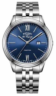 Rotary Mens Stainless Steel Bracelet Blue Dial GB90194/05 Rotary Mens Stainless Steel Bracelet Blue Dial GB90194/05