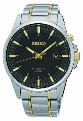 Seiko Mens Kinetic Two Tone Stainless Steel SKA735P1 Seiko Mens Kinetic Two Tone Stainless Steel SKA735P1