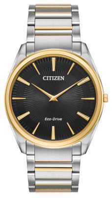 Citizen Mens Eco-drive Stiletto Ultra Thin Two Tone AR3074-54E Citizen Mens Eco-drive Stiletto Ultra Thin Two Tone AR3074-54E