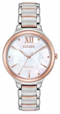 Citizen Womens L Two Tone Rose Gold Watch EM0556-87D Citizen Womens L Two Tone Rose Gold Watch EM0556-87D