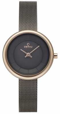 Obaku Womans Stille Granite Mesh Bracelet Watch v146LXVJMJ Obaku Womans Stille Granite Mesh Bracelet Watch v146LXVJMJ