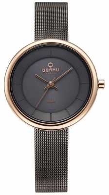 Obaku Womans Lys Granite Mesh Bracelet Watch V206LRVJMJ Obaku Womans Lys Granite Mesh Bracelet Watch V206LRVJMJ