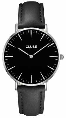 CLUSE La Boheme Silver Case black Dial/black Strap CL18201 CLUSE La Boheme Silver Case black Dial/black Strap CL18201
