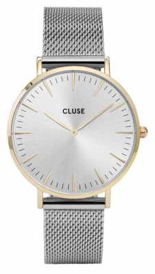 CLUSE La Boheme Gold Case Silver Dial/silver Mesh Strap CL18115 CLUSE La Boheme Gold Case Silver Dial/silver Mesh Strap CL18115