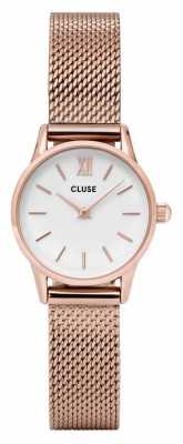 CLUSE La Vendette Rose Gold Case White Dial/rose Mesh Strap CL50006 CLUSE La Vendette Rose Gold Case White Dial/rose Mesh Strap CL50006