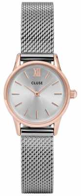 CLUSE La Vendette Rose Gold Case Silver Dial/silver Mesh Strap CL50024 CLUSE La Vendette Rose Gold Case Silver Dial/silver Mesh Strap CL50024