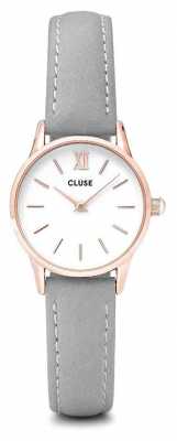 CLUSE La Vendette Rose Gold Case White Dial/grey Strap CL50009 CLUSE La Vendette Rose Gold Case White Dial/grey Strap CL50009