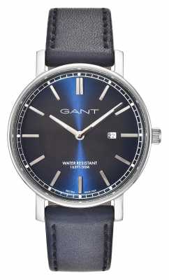 GANT Mens Nashville Blue Leather Strap Blue Dial GT006002 GANT Mens Nashville Blue Leather Strap Blue Dial GT006002