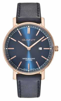 GANT Mens Nashville Blue Leather Strap Blue Dial GT006007 GANT Mens Nashville Blue Leather Strap Blue Dial GT006007