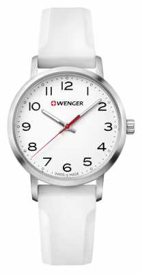 Wenger womens Avenue White Silicone Strap Watch 01.1621.106 Wenger womens Avenue White Silicone Strap Watch 01.1621.106