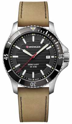 Wenger Seaforce Brown Leather Watch 01.0641.125 Wenger Seaforce Brown Leather Watch 01.0641.125