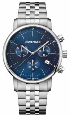 Wenger mens Urban Classic Chrono Steel Bracelet 01.1743.105 Wenger mens Urban Classic Chrono Steel Bracelet 01.1743.105