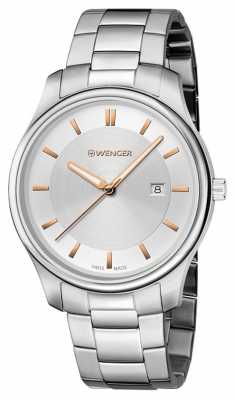 Wenger mens City Classic Stainless Steel Watch 01.1441.105 Wenger mens City Classic Stainless Steel Watch 01.1441.105