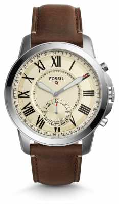 Fossil Q Grant Hybrid Smartwatch Dark Brown Leather FTW1118 Fossil Q Grant Hybrid Smartwatch Dark Brown Leather FTW1118