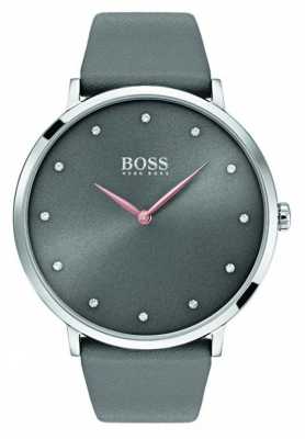 Hugo Boss Womans Jillian Watch Grey Leather 1502413 Hugo Boss Womans Jillian Watch Grey Leather 1502413