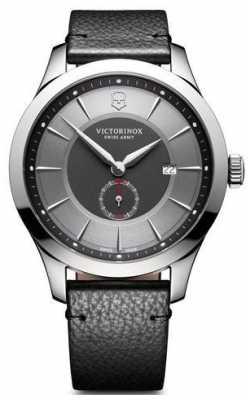Victorinox Swiss Army Mens Alliance Large Grey Dial Black Leather Strap 241765 Victorinox Swiss Army Mens Alliance Large Grey Dial Black Leather Strap 241765