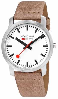 Mondaine Simply Elegant Slim Watch 41mm Sand A638.30350.16SBG Mondaine Simply Elegant Slim Watch 41mm Sand A638.30350.16SBG