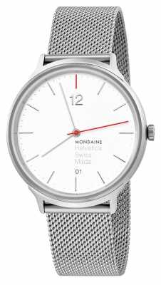 Mondaine Helvetica Spiekermann Light 38mm Steel Mesh MH1.L2212.SM Mondaine Helvetica Spiekermann Light 38mm Steel Mesh MH1.L2212.SM
